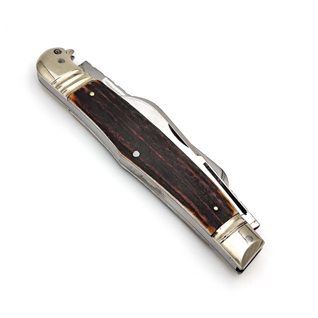 قلمتراش دو تیغه دسته شاخ گوزن 12.5 سانتی متر سر مرغی / جواد توسلی