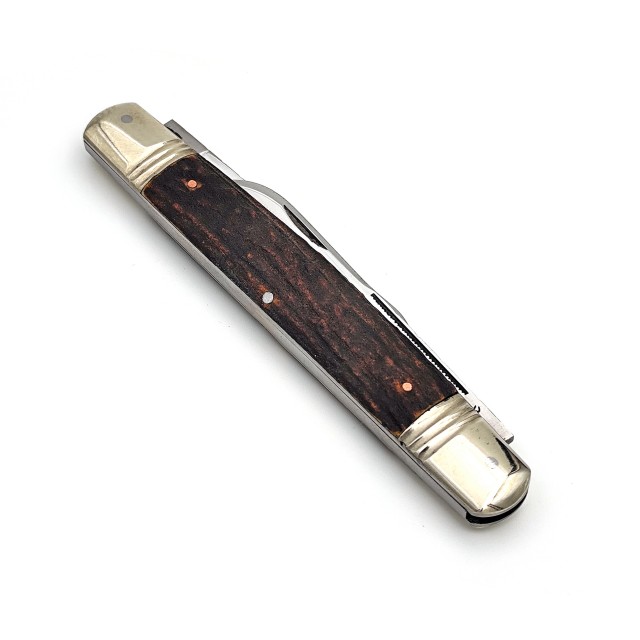 قلمتراش دو تیغه دسته شاخ گوزن 12 سانتیمتر / جواد توسلی