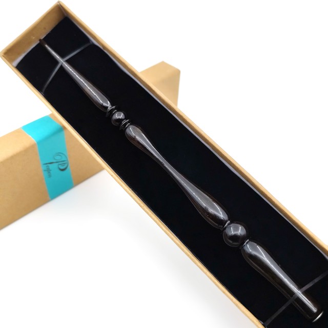 دسته قلم فلزی نفیس چوب گردو (پر پن) کد 10246