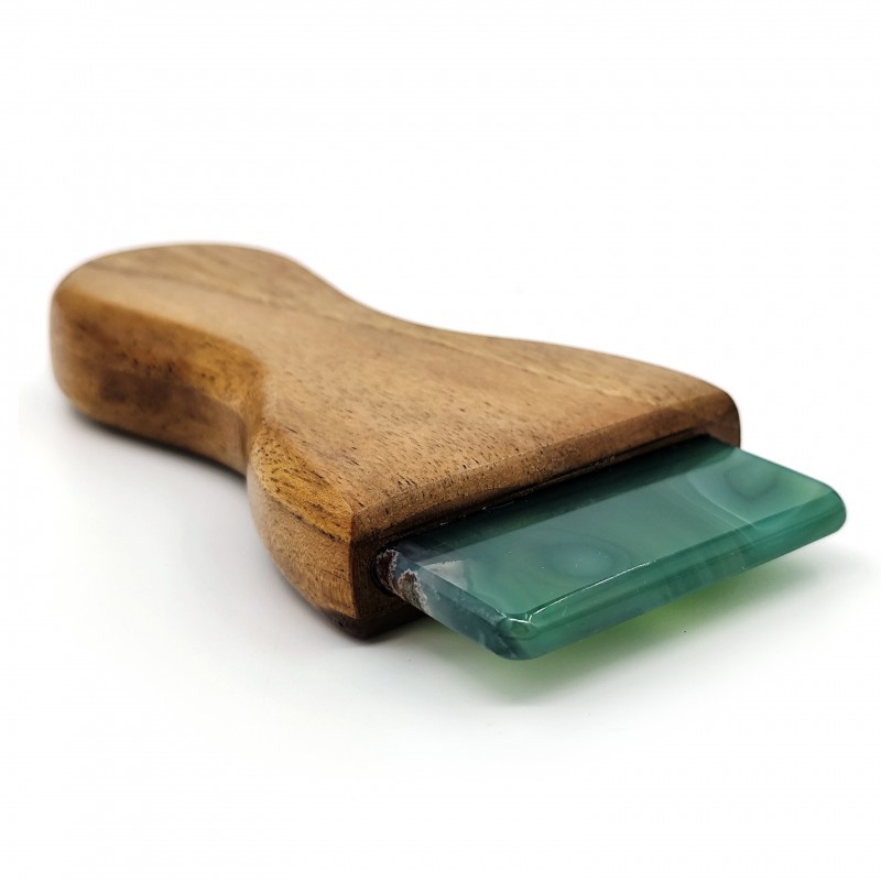 مهره عقیق پارویی دسته تخت