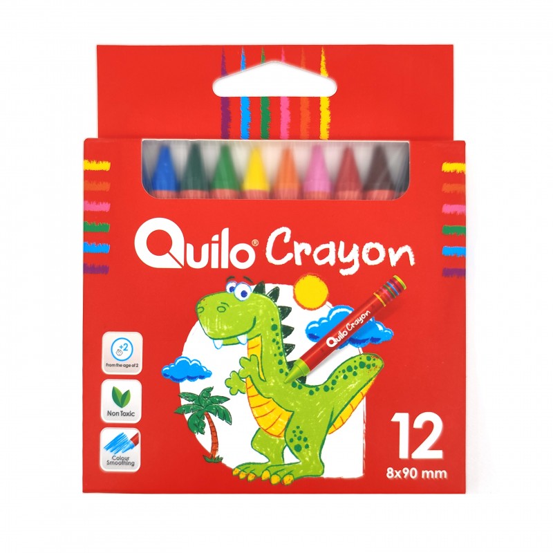 مداد شمعی کویلو  12 رنگ 90*8