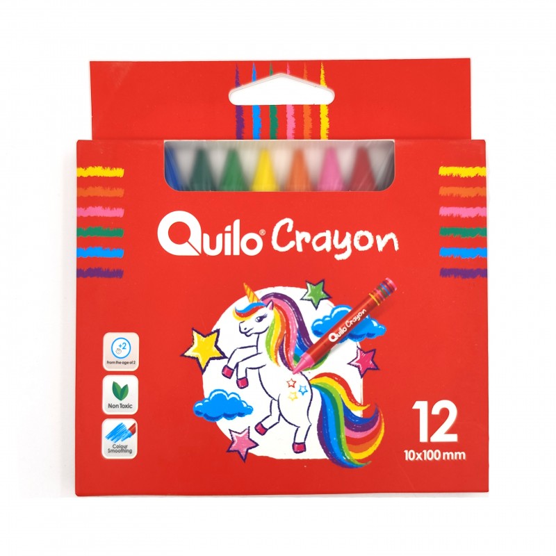 مداد شمعی کویلو  12 رنگ  100*10
