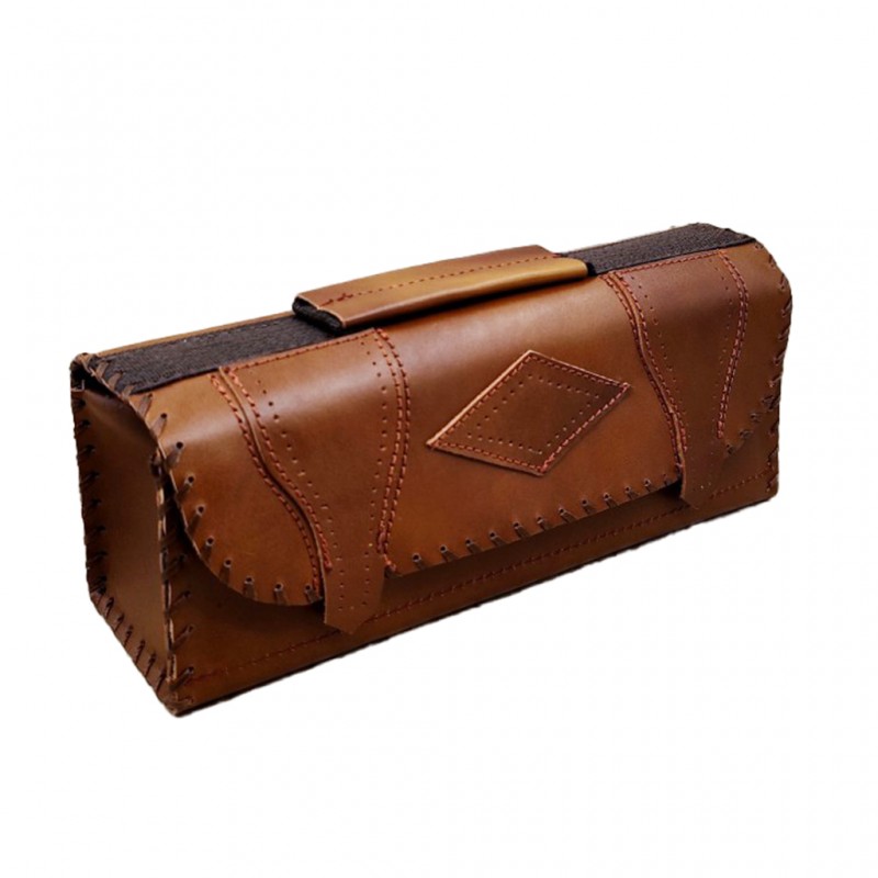 کیف جا قلمی  چرم طبیعی بزرگ