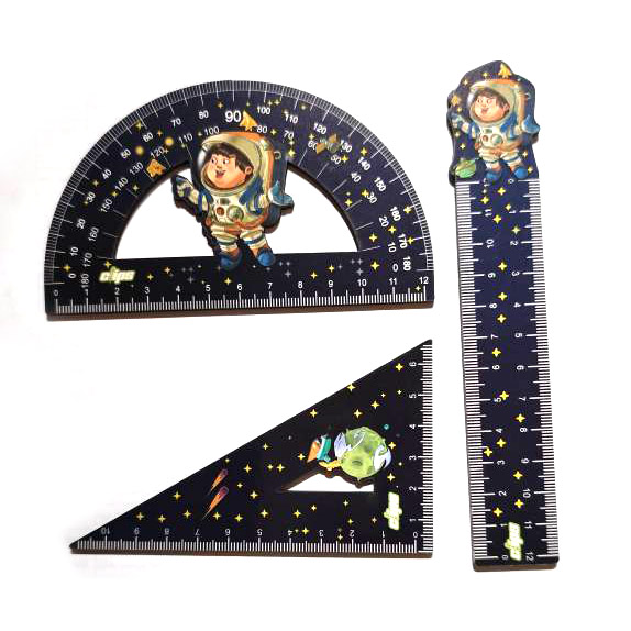 ست خط کش نقاله گونیا مدل فضانورد