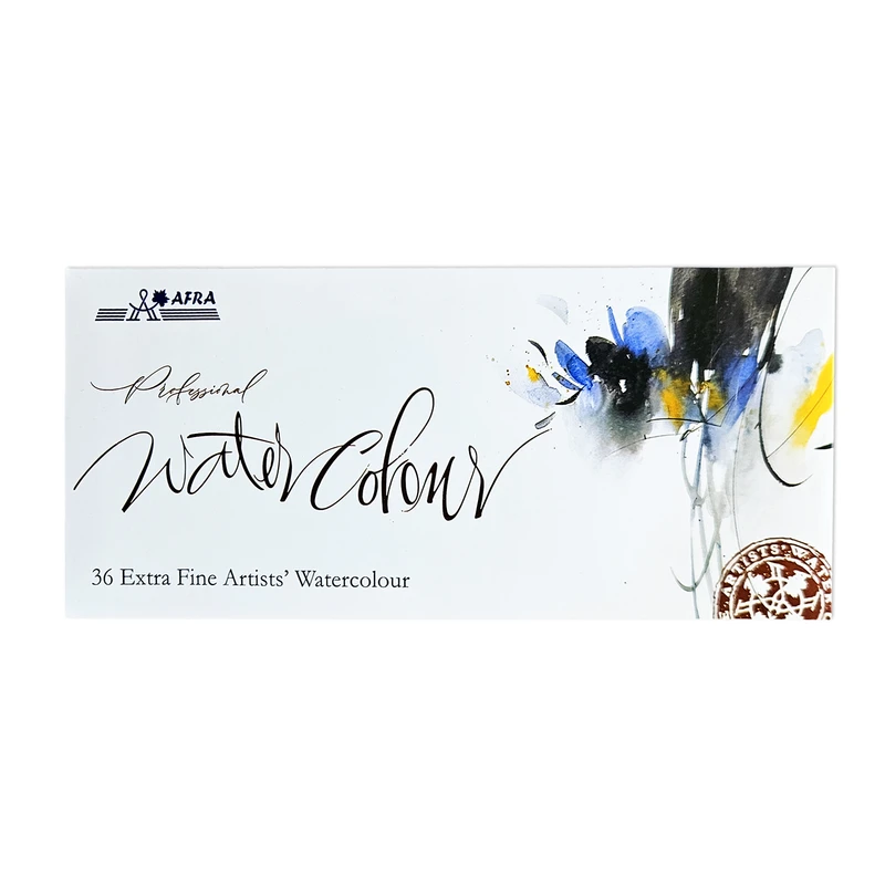 آبرنگ 36 رنگ حرفه ای برند افرا