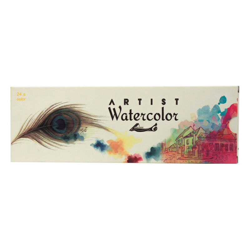 آبرنگ 24 رنگ برند آقا میری