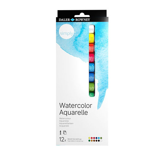 آبرنگ ۱۲ رنگ برند دالر رونی