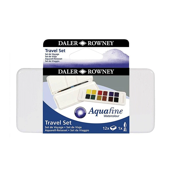 آبرنگ 12 رنگ مدل پالت دار قرصی برند دالررونی