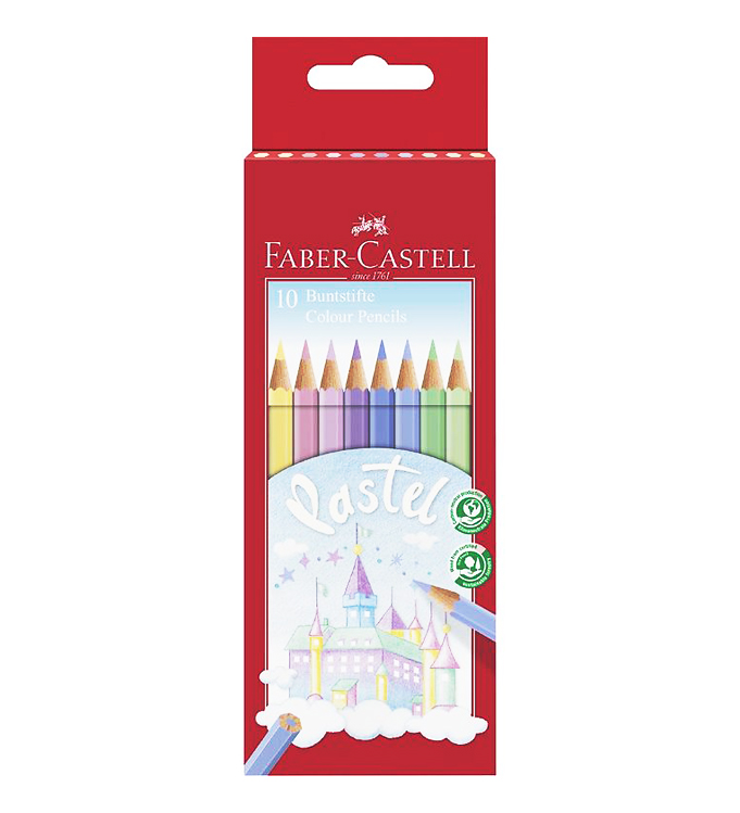 مداد رنگی پاستلی 10 رنگ