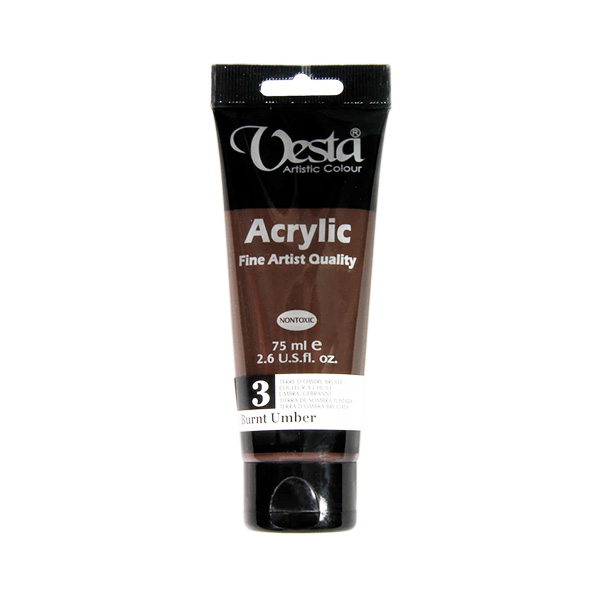 رنگ اکریلیک حجم 75 میلی لیتر کد 3