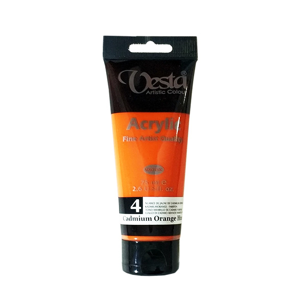 رنگ اکریلیک حجم 75 میلی لیتر کد 4