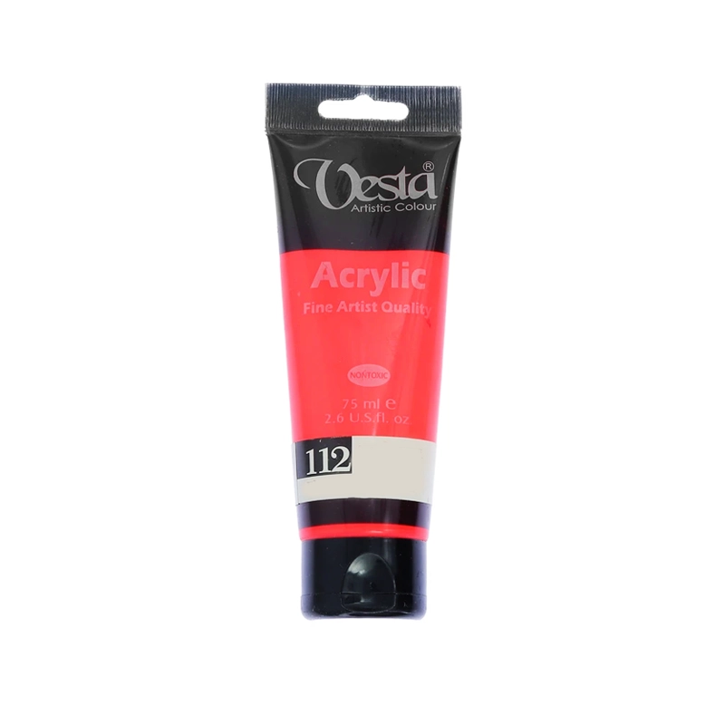 رنگ اکریلیک حجم 75 میلی لیتر کد 112