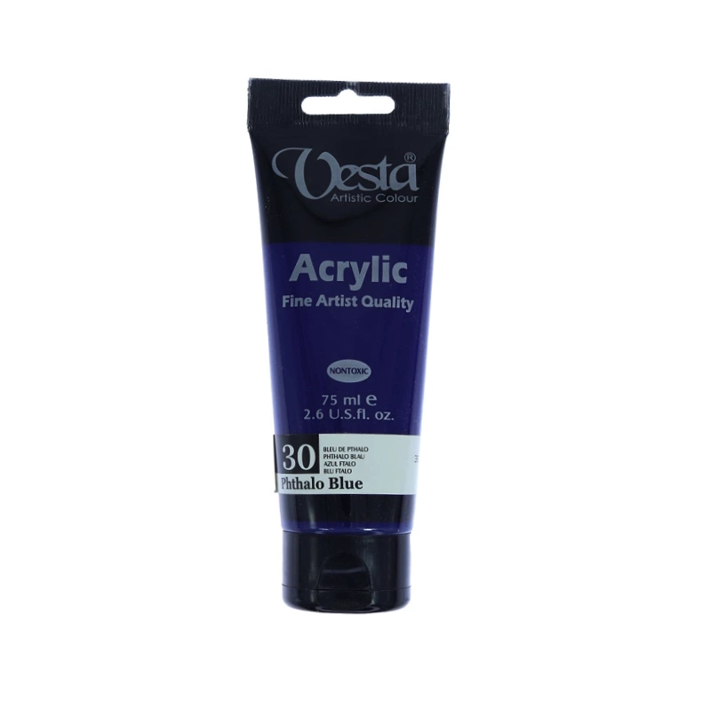 رنگ اکریلیک حجم 75 میلی لیتر کد 30