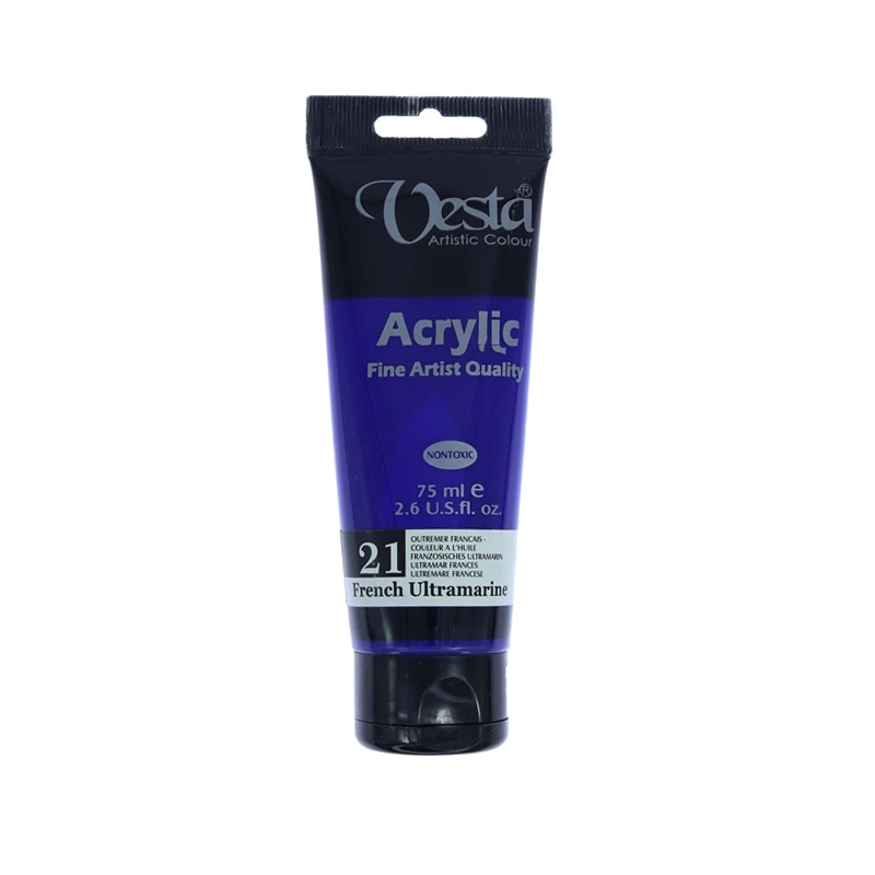 رنگ اکریلیک حجم 75 میلی لیتر کد 21