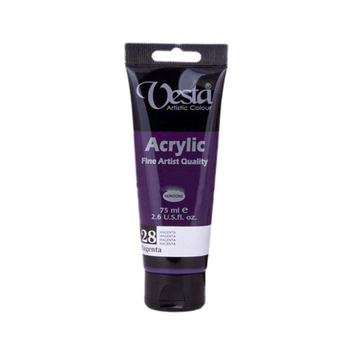 رنگ اکریلیک حجم 75 میلی لیتر کد 28