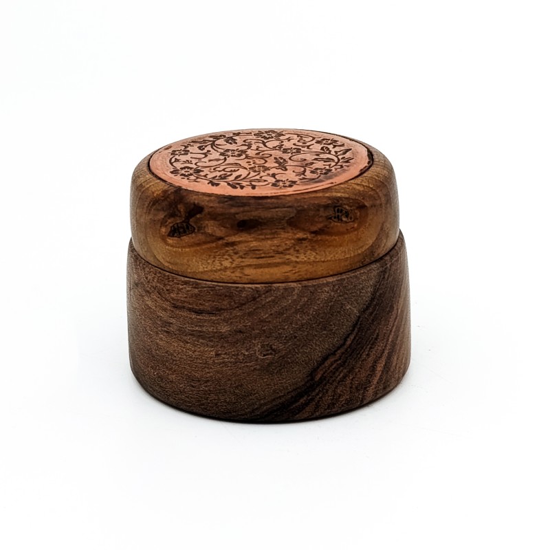 دوات چوبی طرحدار مسی