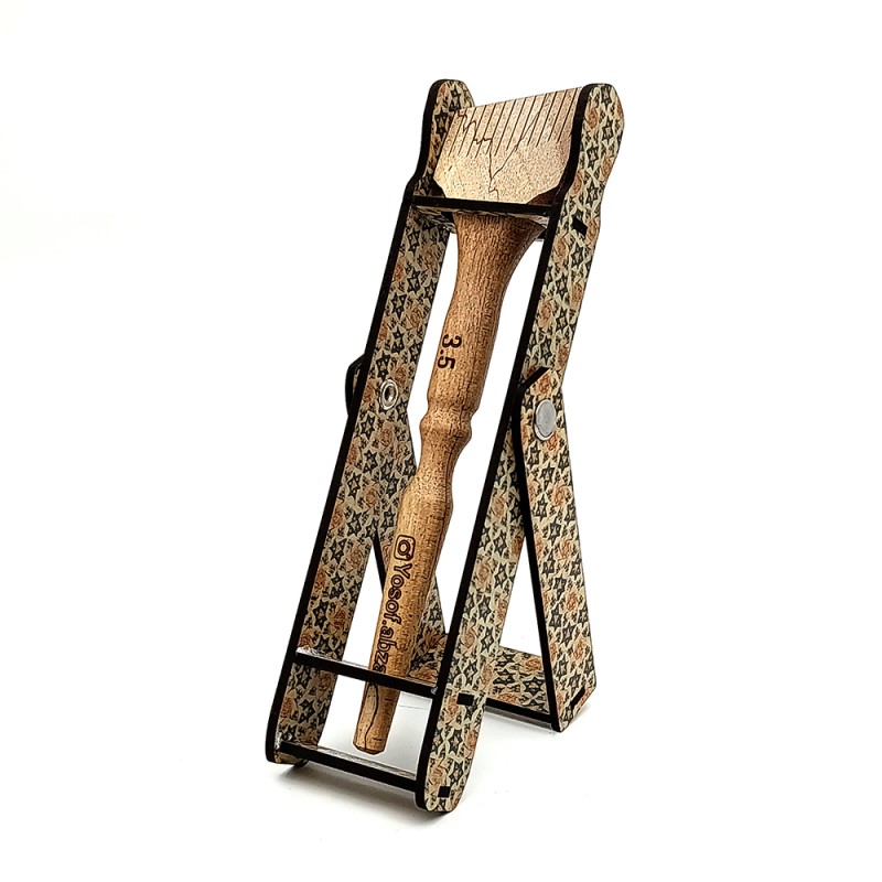 ست قلم پارویی یک تکه 3.5 سانت همراه با استند