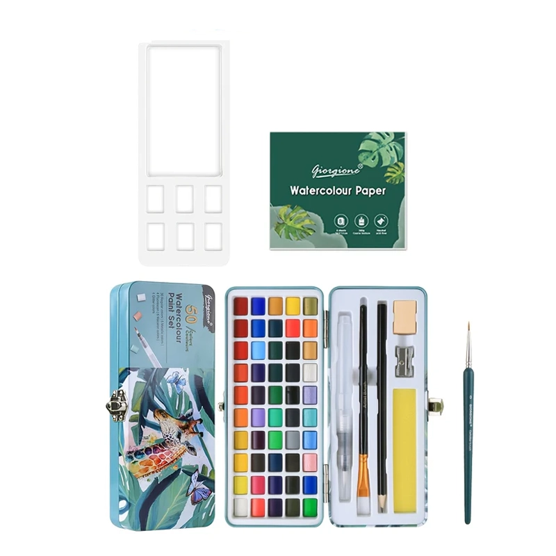 آبرنگ 50 رنگ نیمه حرفه ای جورجینا