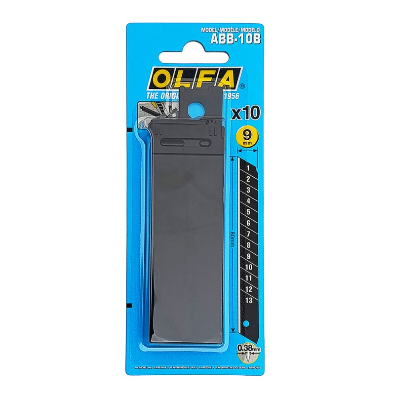 تیغ کاتر فولادی کوچک ده ورقی الفا 45 درجه ABB 10