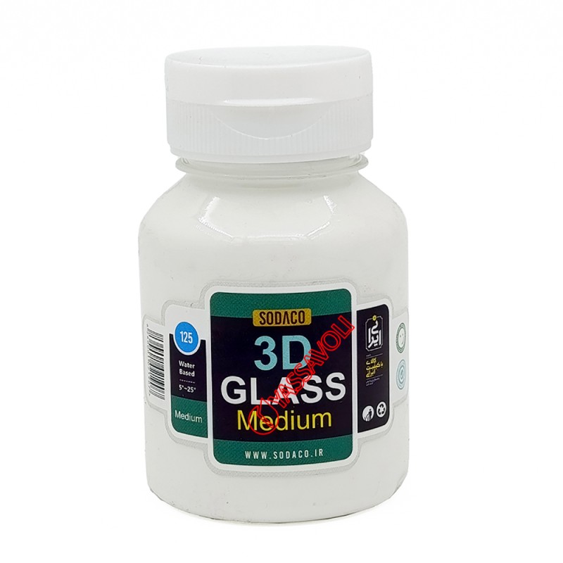 مدیوم 125 میل سه بعدی کننده شیشه ای برند سوداکو کد 00071