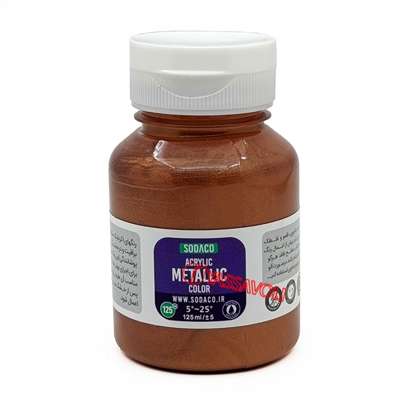 رنگ اکریلیک متالیک 125 میل مسی برند سوداکو کد 02292