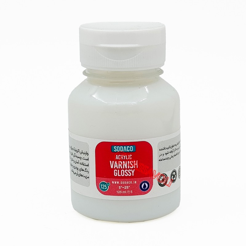 وارنیش 125میل اکریلیک براق برند سوداکو کد 02612