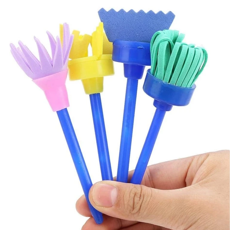 ابزار نقاشی مدل جارویی 4 عددی برند الیزا ELIZA