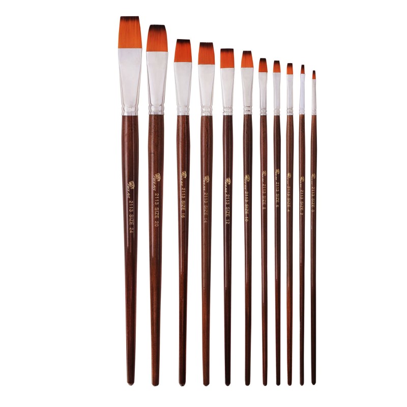 ست قلم مو 11 عددی بزرگ برند پارس ارت کد 2113