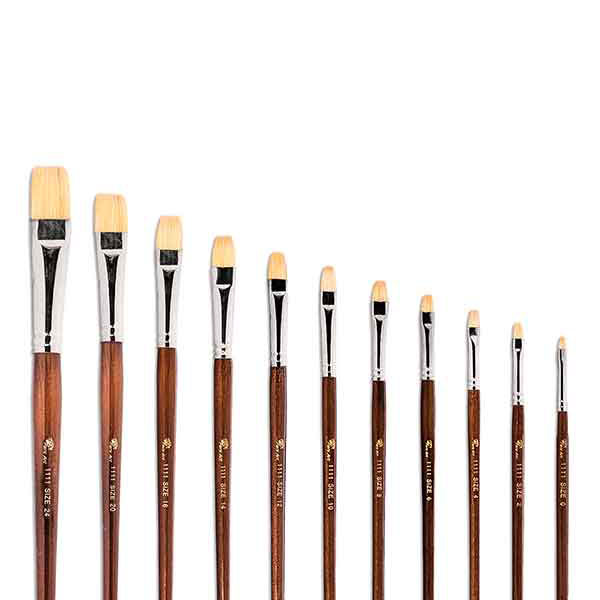 ست قلم مو 11 عددی بزرگ برند پارس ارت کد 1111