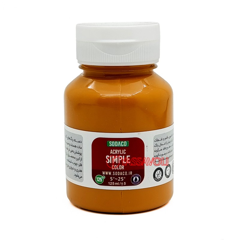 رنگ اکریلیک ساده 125 میل اکر برند سوداکو کد 02344