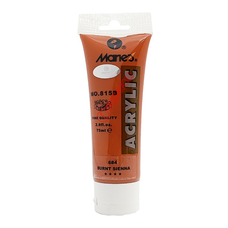 رنگ اکریلیک 75 میل برند ماریس کد 684 BURNT SIENNA