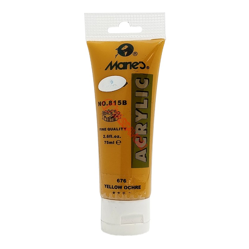 رنگ اکریلیک 75 میل برند ماریس کد 676 YELLOW OCHRE