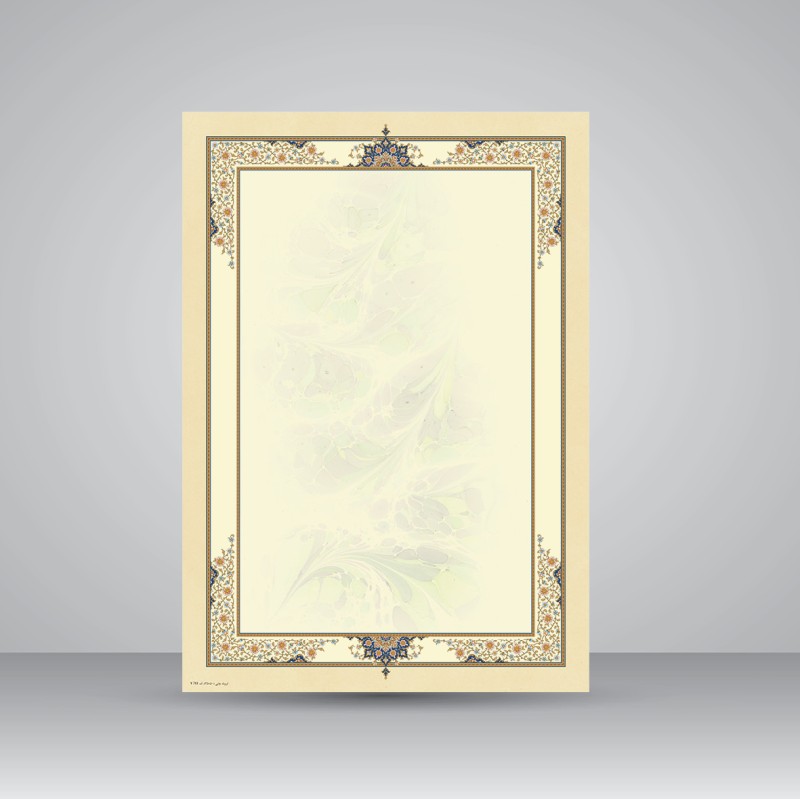 کاغذ ابر و باد تذهیب دار کد 951، 25*35 cm (بسته 50 عددی)