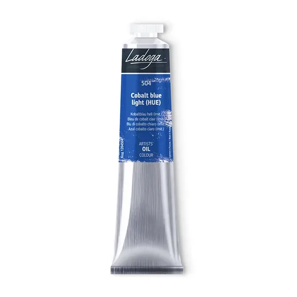 رنگ روغن 46 میل برند لادوگا (سنت پترزبورگ) - کد 504 - Cobalt Blue Light