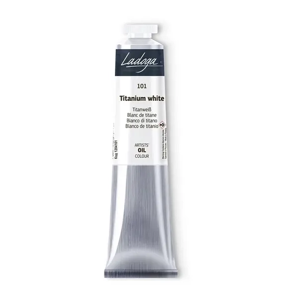 رنگ روغن 46 میل برند لادوگا (سنت پترزبورگ) - کد 101- Titanium White