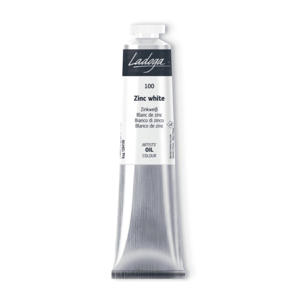 رنگ روغن 46 میل برند لادوگا (سنت پترزبورگ) - کد 100 - Zinc White