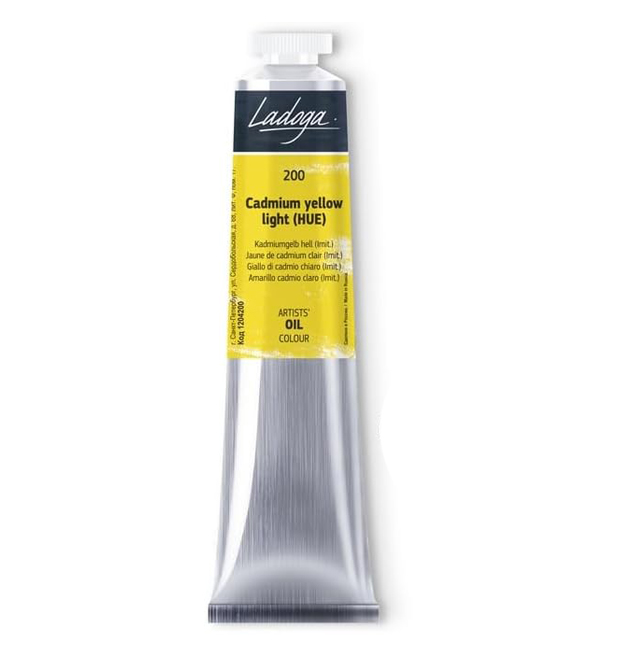 رنگ روغن 46 میل برند لادوگا (سنت پترزبورگ) - کد 200 - Cadmium Yellow Light