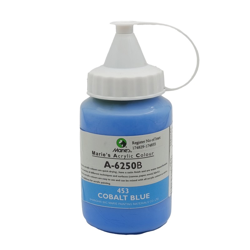 رنگ اکریلیک 250 میل برند ماریس کد 453 COBALT BLUE
