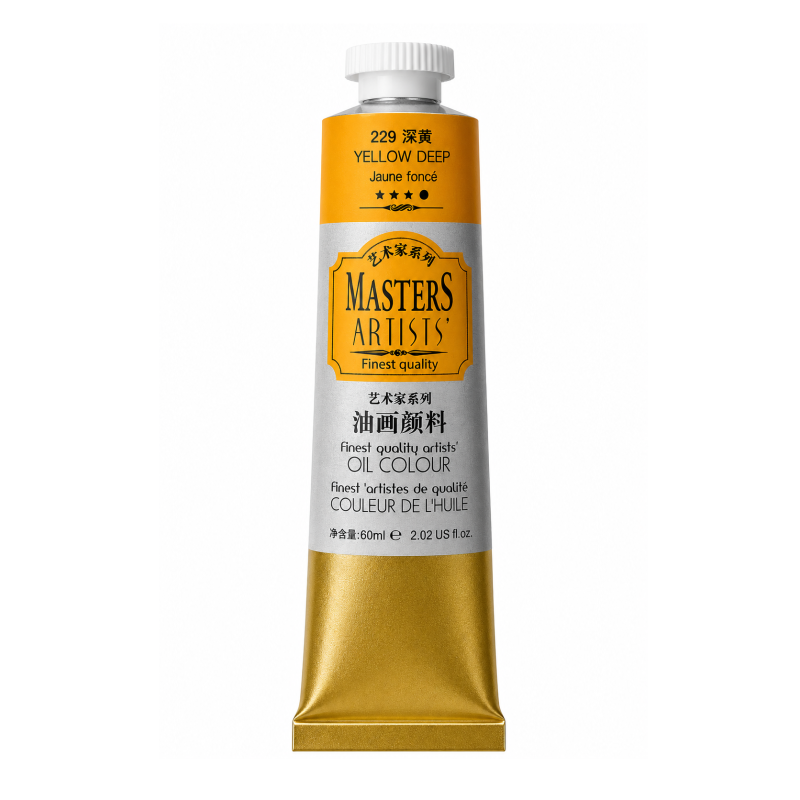 رنگ روغن 60 میل برند ماریس (مستر)  کد 229 YELLOW DEEP