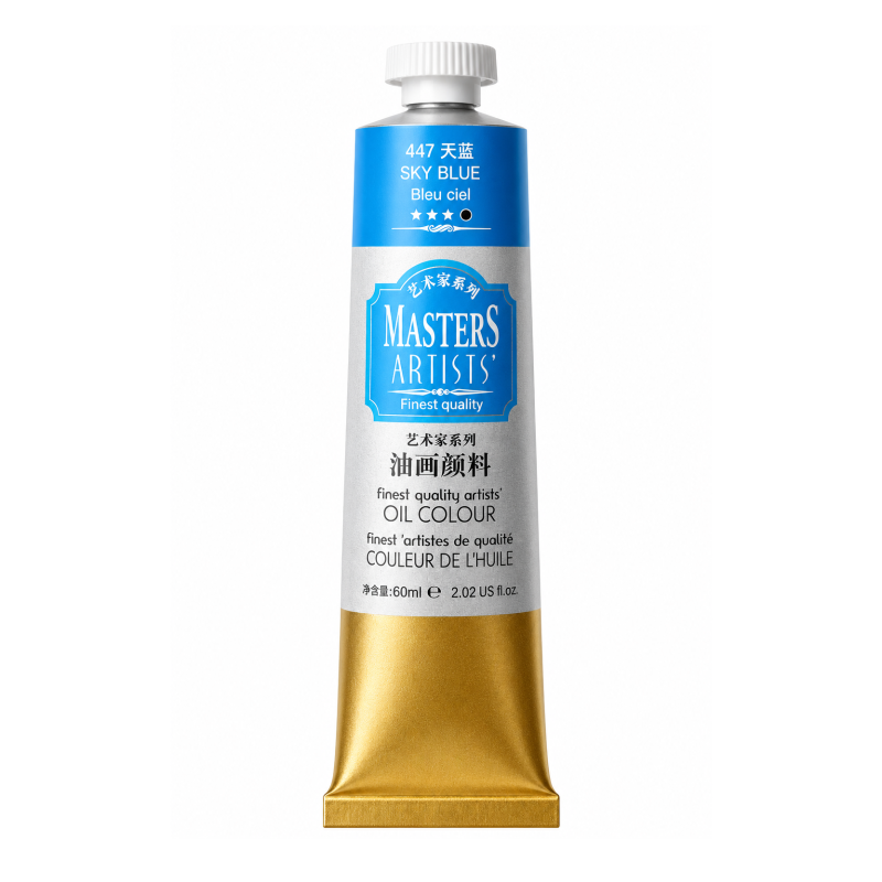 رنگ روغن 60 میل برند ماریس (مستر) کد 447 SKY BLUE