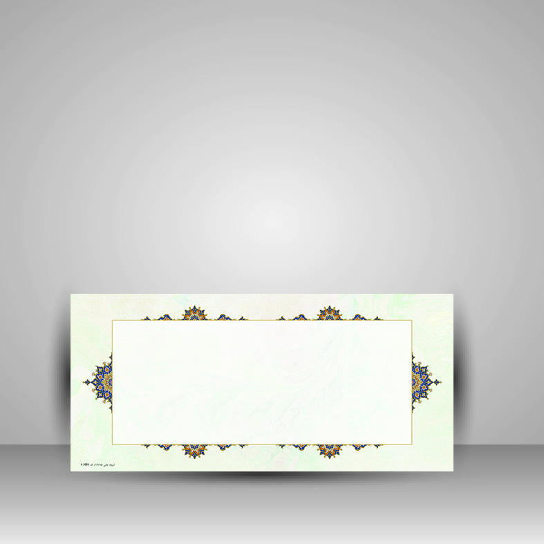 کاغذ تذهیب دار چاپی کد 2001، 35*16 cm‌ (بسته 50 عددی)