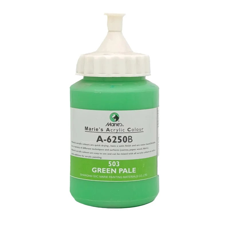 رنگ اکریلیک 250 میل برند ماریس کد 503  Green Pale