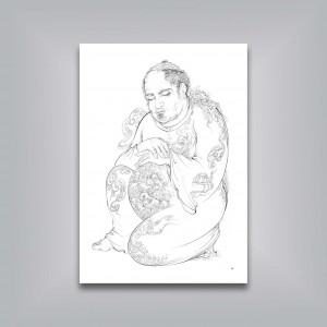 مرغ باغ ملکوت 1 (مجموعه 112 طرح به شیوه نگارگری)