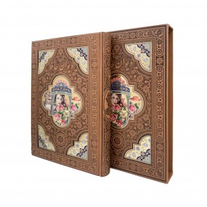 دیوان حافظ شیرازی همراه با متن کامل و فالنامه نشر پیام عدالت (رحلی بزرگ ، گلاسه، طرح چرم، قابدار)