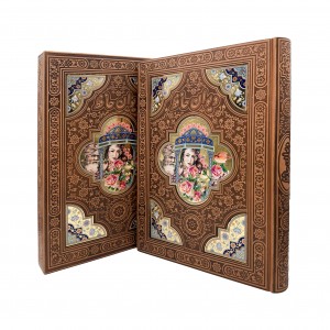 دیوان حافظ شیرازی همراه با متن کامل و فالنامه نشر پیام عدالت (رحلی بزرگ ، گلاسه، طرح چرم، قابدار)