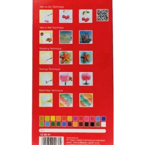 آبرنگ ۲۴ رنگ همراه با قلم مو