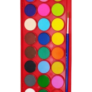 آبرنگ ۲۴ رنگ همراه با قلم مو