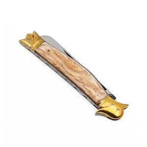 قلمتراش یک تیغه دسته صدف آلمانی سر مرغی 14سانتیمتر / استاد جواد توسلی