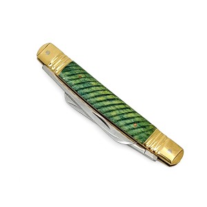 قلمتراش دو تیغه دسته صدف راه راهی برجسته11سانتیمتر / استاد -