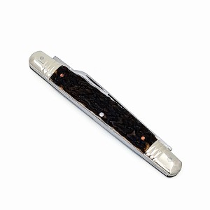 قلمتراش دو تیغه دسته شاخ (کتابت تراش) 10سانتیمتر / استاد احمد اسدنیا